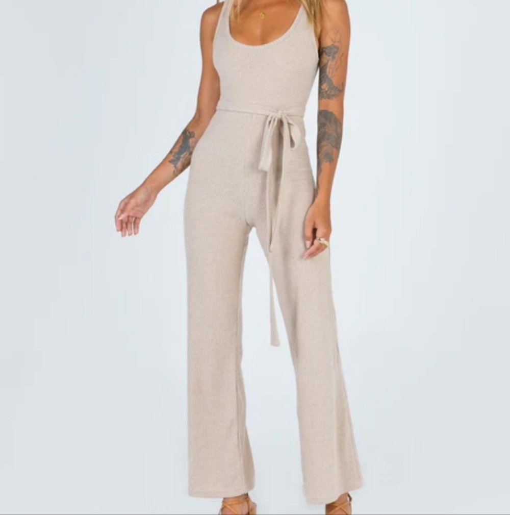 Princess Polly Beige Jumpsuit